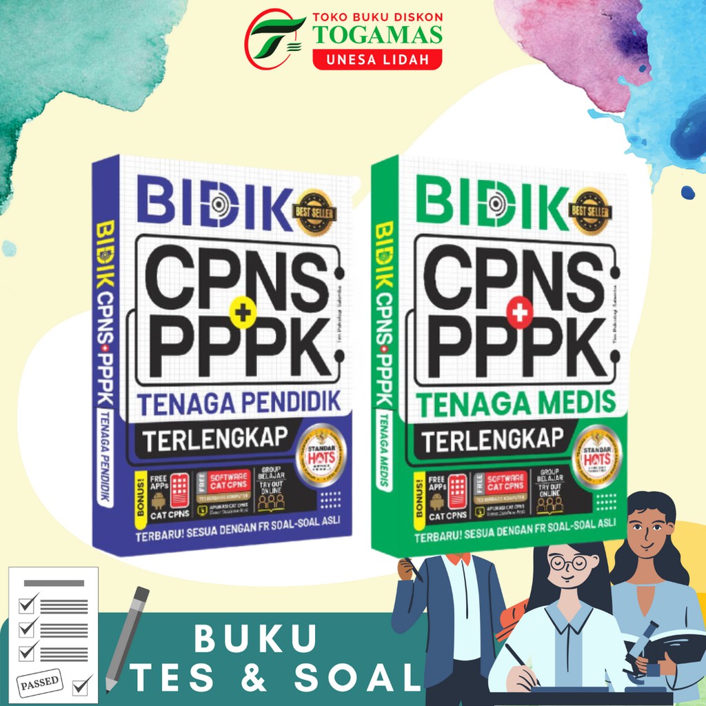 BUKU BIDIK CPNS + PPPK TENAGA MEDIS &amp; TENAGA PENDIDIK TERLENGKAP