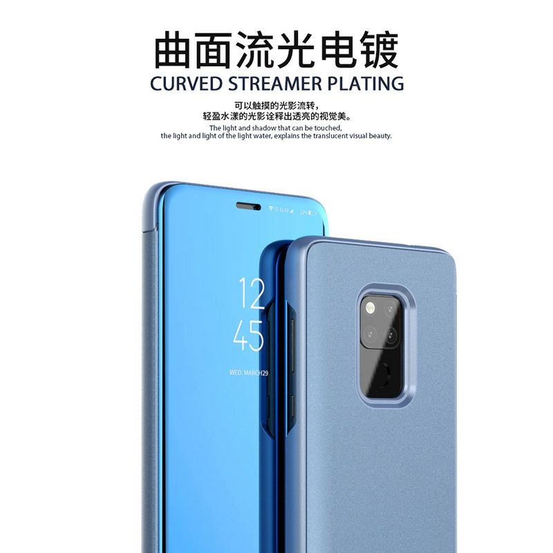 POCOPHONE POCO X3 M3 REDMI NOTE 10s/10PRO/NOTE 9/9PRO/Note8/8Pro CLEAR VIEW STANDING FLIP MIROR CASE