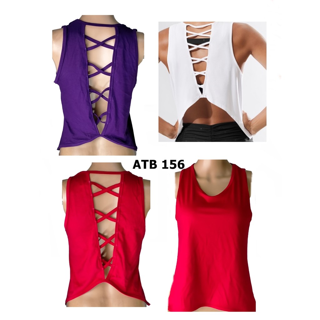 TANKTOP SENAM YOGA ZUMBA AEROBIK ATASAN BAJU SENAM KODE ATB 156