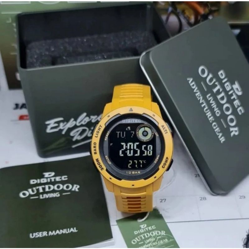 Jam Tangan Original Digitec Outdoor DS8100T DS-8100T Kuning