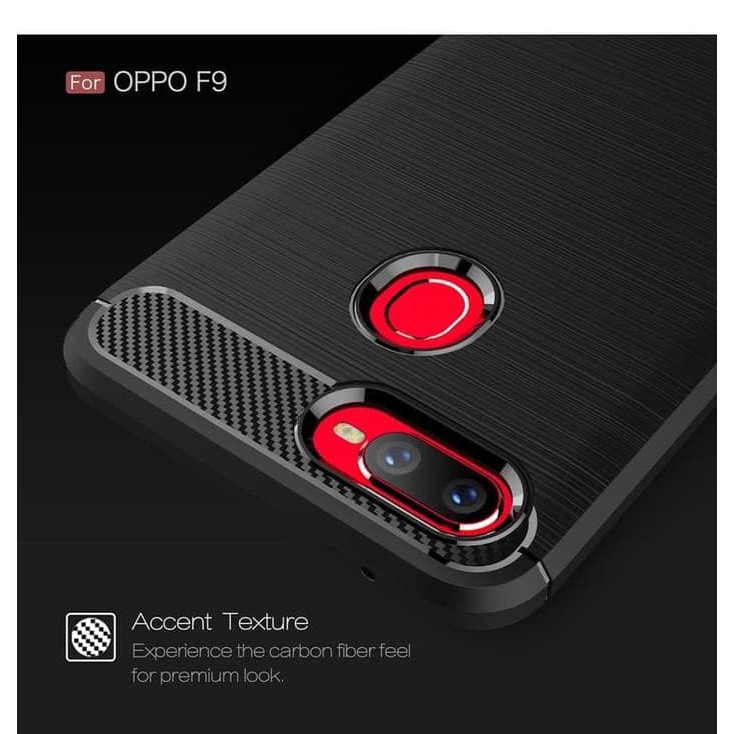 Silicon Case OPPO A5S A7 A12 F9 F9 Pro Realme 2 Realme 2 pro Softcase iPAKY Carbon Casing Cover