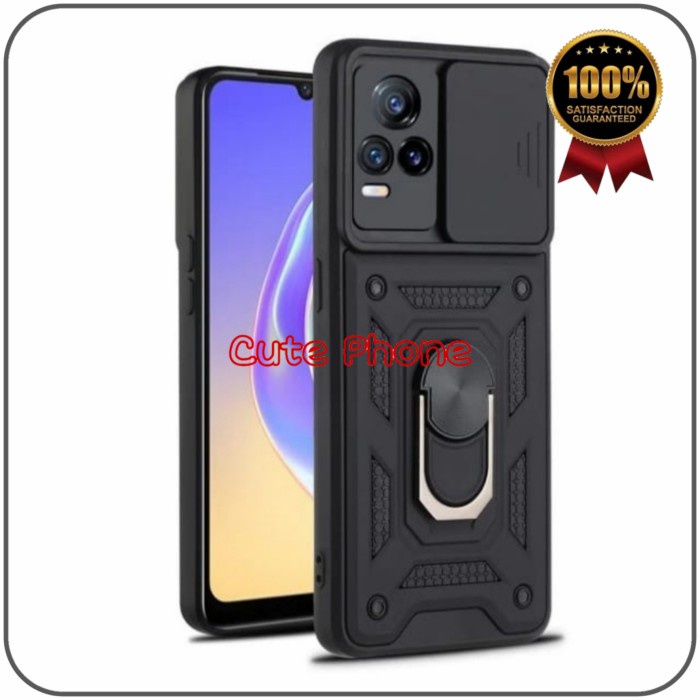 CASING VIVO V21 V 21 4G 5G SOFT CASE ARMOR RING CAMSLIDE SOFTCASE