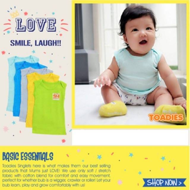 SINGLET TOADIES SNI Isi 5pcs Size S - XL