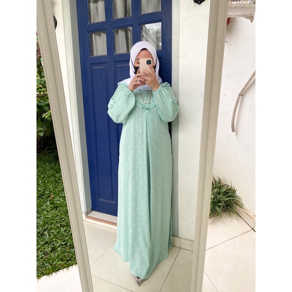 SHANIA DRESS RAYON PREMIUM JUMBO BUSUI HOME DRESS KEKINIAN MURAH BEST SELLER GAMIS MUSLIM WANITA PAKAIAN CEWE CEWEK WOMENWEAR TANGERANG