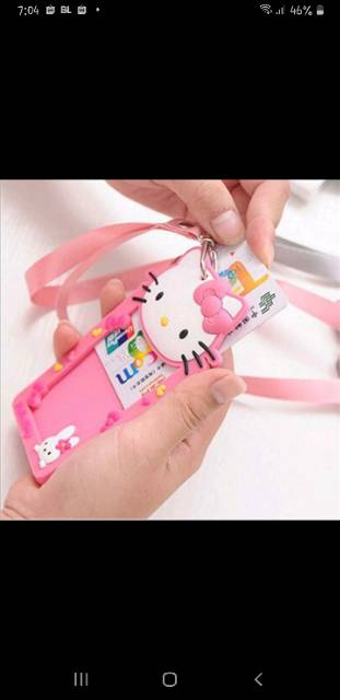 gantungan kartu ID name card holder silikon karakter name tag holder ok  god  god