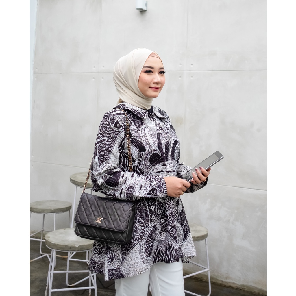 Batik - Atasan Wanita - Batik Kerja Size M L XL Batik Atasan Wanita Kerja