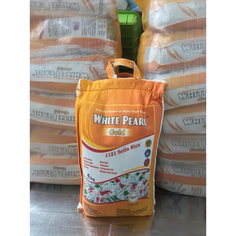 

Basmati Rice Gold White Pearl 1kg Kemasan Repack