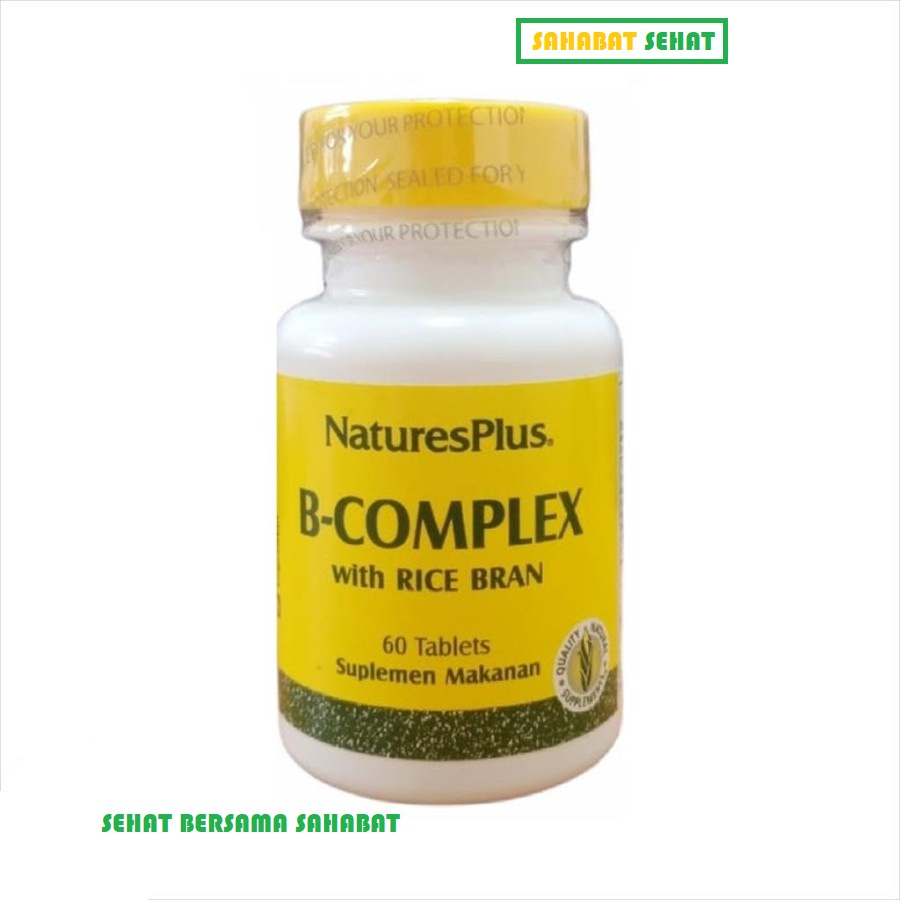 Vitamin B Complex With Rice Bran 60 Tablets NaturePlus