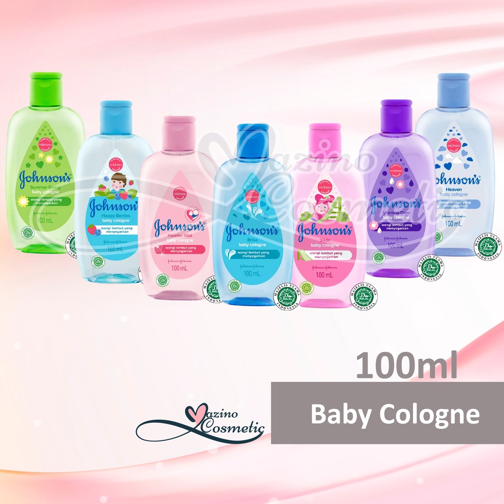 Johnson's Baby Cologne Minyak Wangi Bayi | Brisa | Powder Mist | Slide | Happy Berries | Morning Dew | Summer Swing | Heaven 100ml