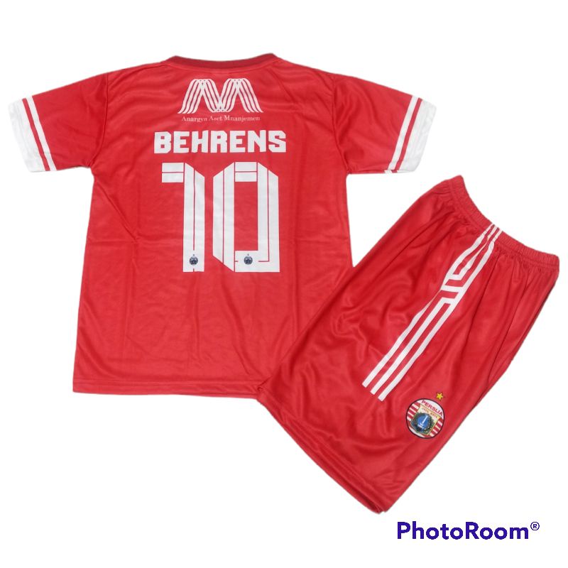 SETELAN BAJU BOLA ANAK PERSIJA UMUR 5-12THN/JERSEY BOLA PERSIJA