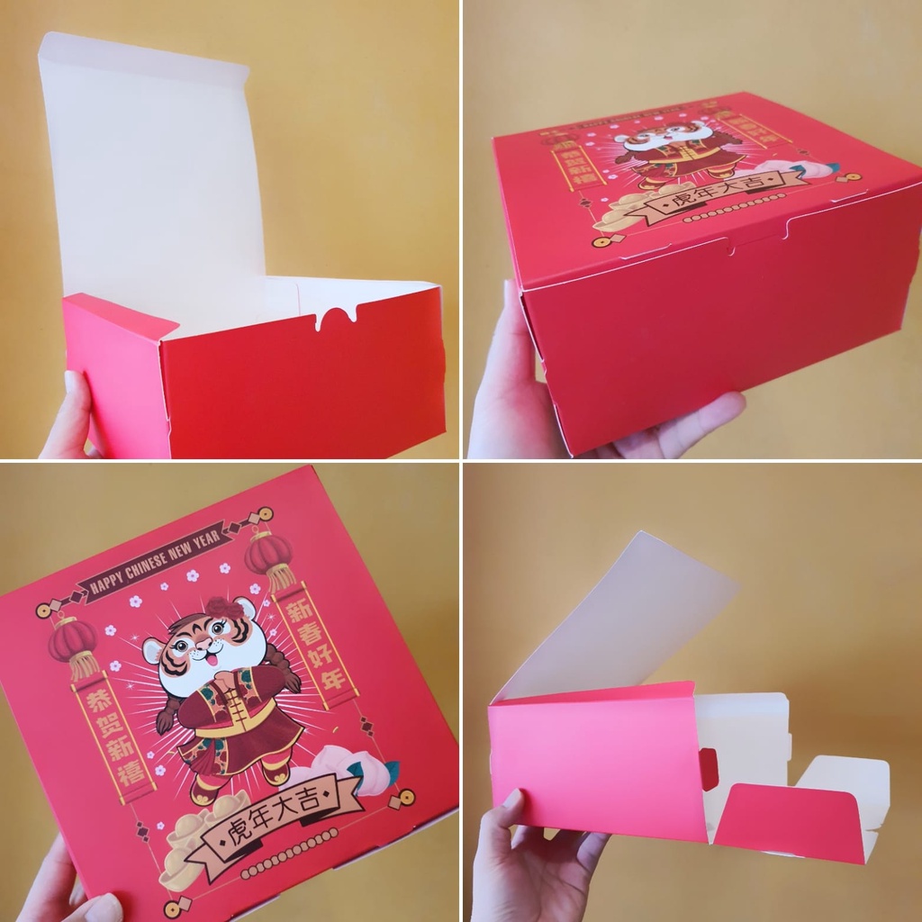 

(5 Pc) Cake Box 20x20x10 FREE TAG IMLEK Dus Kue Bolu Chiffon Pudding Kek Marmer Roti Sobek Dessert