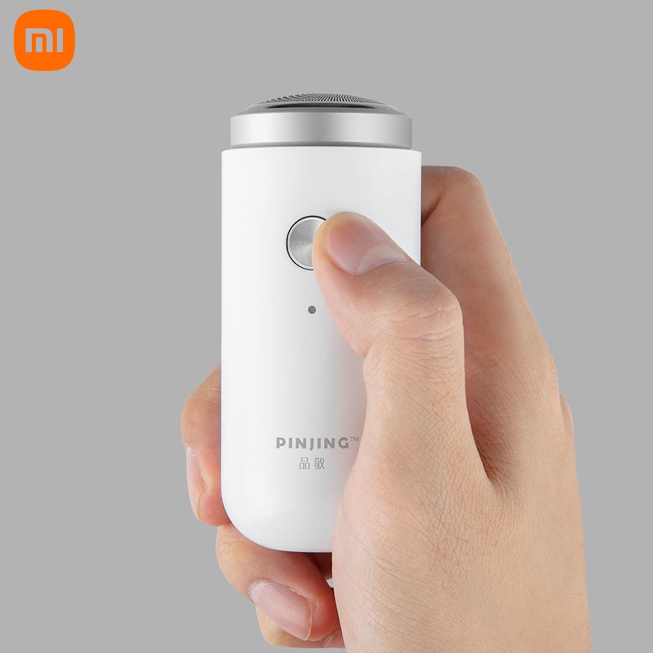 Xiaomi Pinjing Alat Cukur Jenggot Elektrik Mini Portable USB Rechargeable Dapat Dicuci Untuk Pria