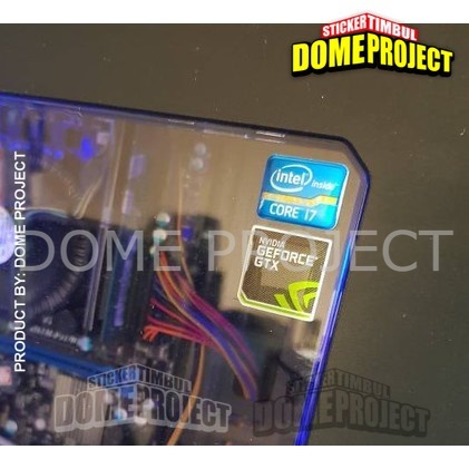 NVIDIA GEFORCE GTX EMBLEM STIKER RESIN TIMBUL LENTUR STIKER 3D