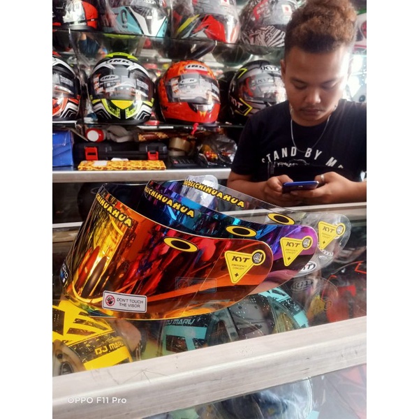 COD Flat visor kyt falcon drak smoke / vendetta falcon 2 iridium blue /redpink /silver /wine Norisk iridium