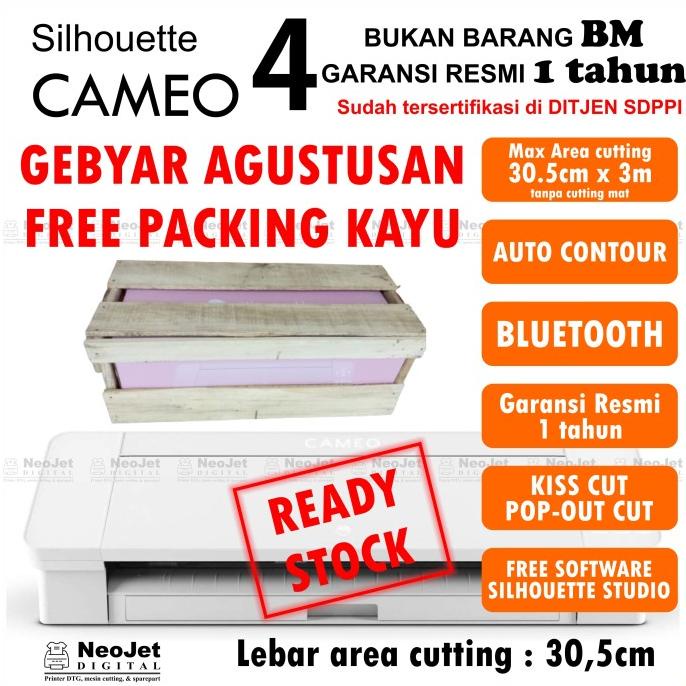 Cutting Sticker Cameo 4 Mesin Silhouette Alat Pemotong Polyflex Mini