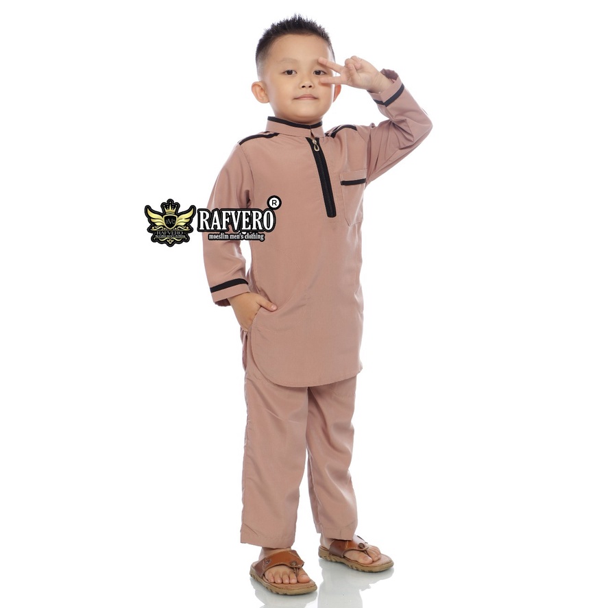 Setelan Anak Laki laki Jubah Gamis Pakistan Azwan Original Rafvero