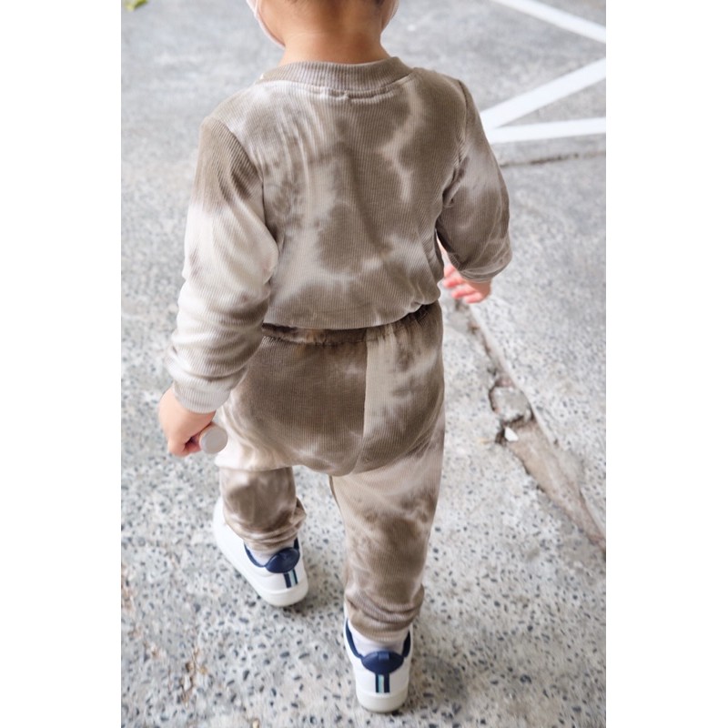 Pyjamas Ribs CAMEEL Tiedye include tas kecil (pouch)