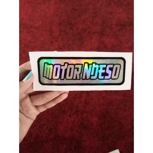 Sticker custom nama dan Hologram