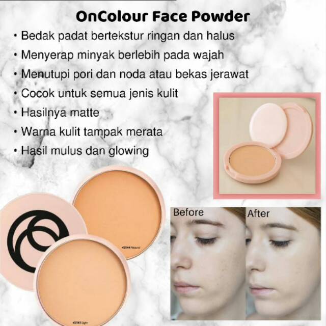 On colour face powder oriflame