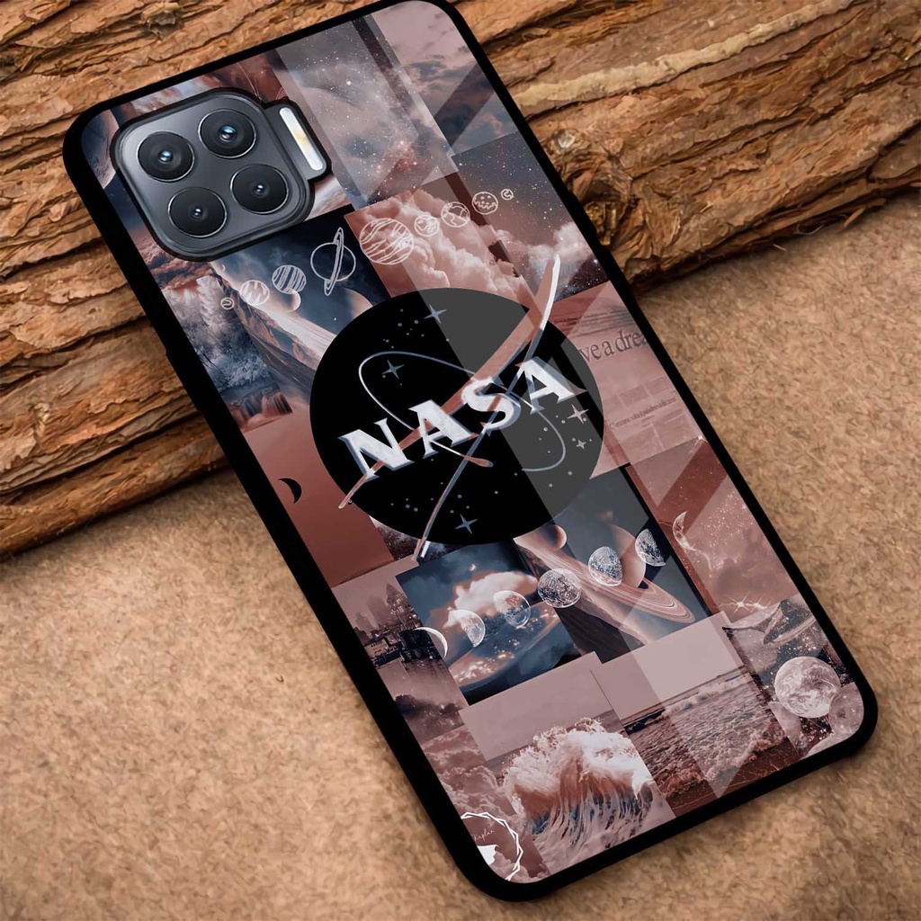 Case Glossy Oppo RENO 4F | Casing Kilau Hp Oppo | Pelindung Hp | Motif Aesthetic Nasa