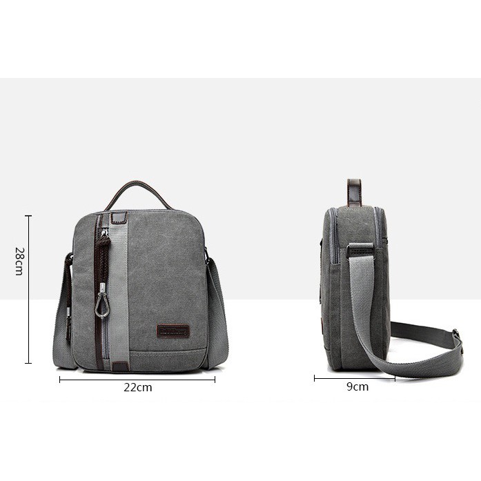 [COD] LB - Koleksi tas selempang canvas pria / Tas fashion import pria / 10023