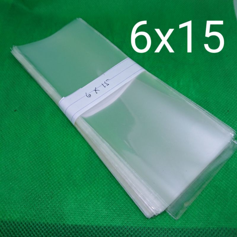 Plastik Kemasan Non Perekat 6x15 - Plastik Opp Tebal Tanpa Seal