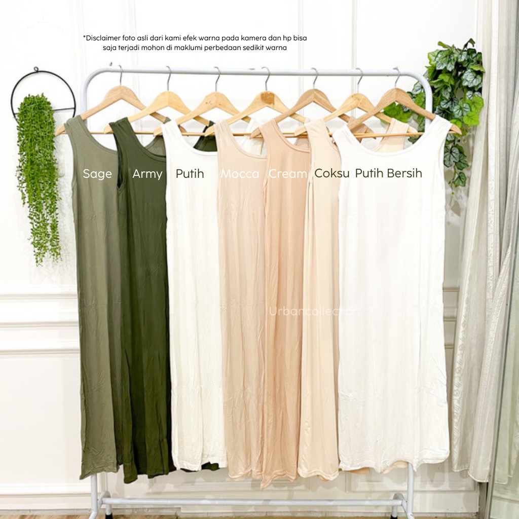 LONG DRESS [ JUMBO ] TANPA LENGAN / LONG DRESS TALI BESAR / DALEMAN LONG DRESS PREMIUM