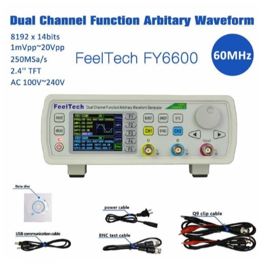 FY6600 60MHz DDS Function Arbitrary Waveform Signal Generator VCO