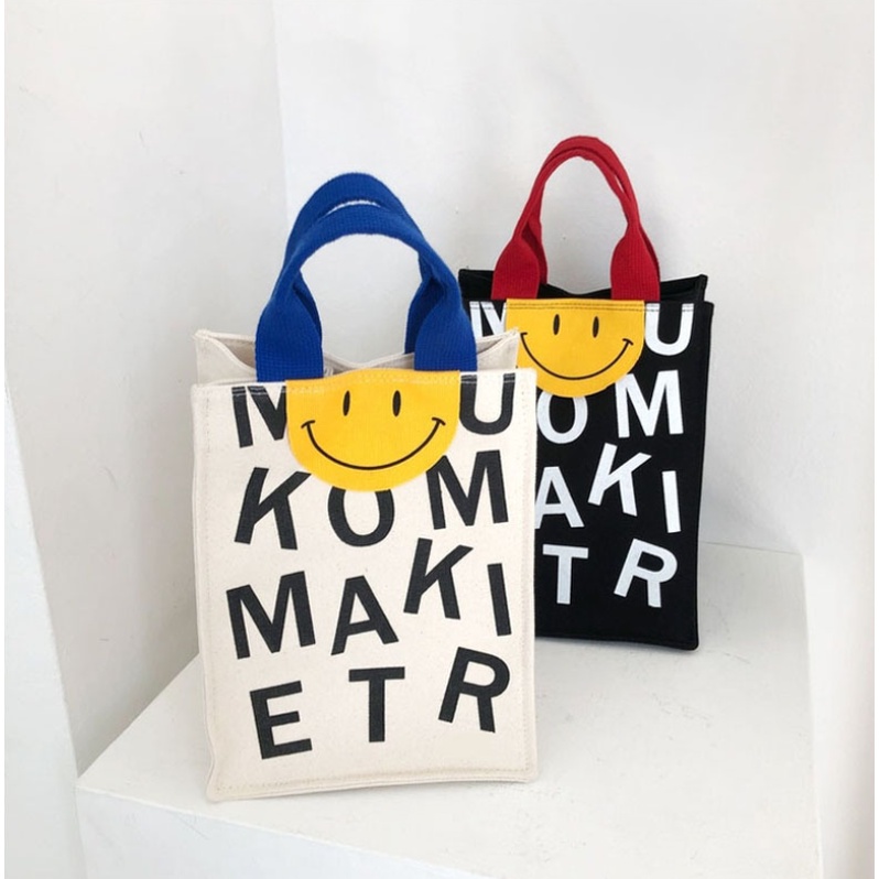 Smile Tas Tote Totebag Hand Bag Kotak (RSL) NR