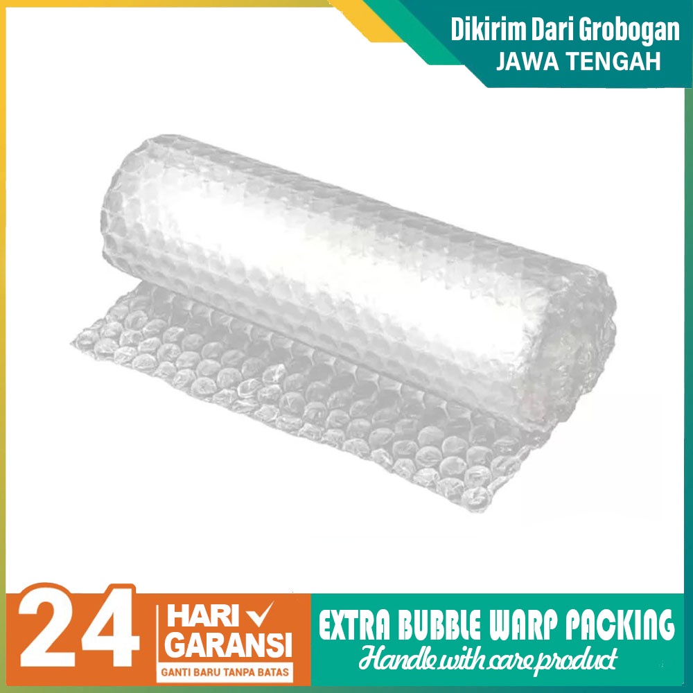 

Extra Bubble Wrap untuk tambahan packing lebih aman