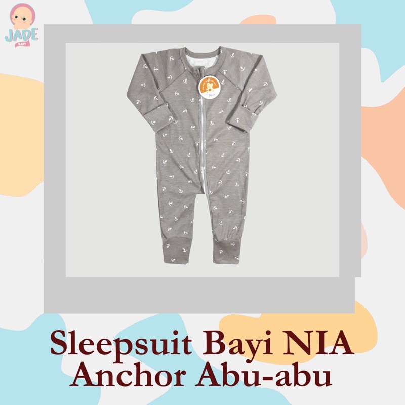 SLEEPSUIT BAYI NIA ANCHOR SERIES / SLEEPUIT BAYI / JUMPER PANJANG BAYI