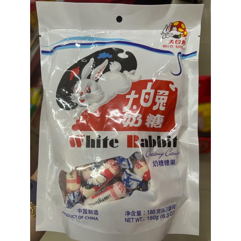 White Rabbit Candy/Permen Lunak Susu Kelinci 180gram 大白兔奶糖