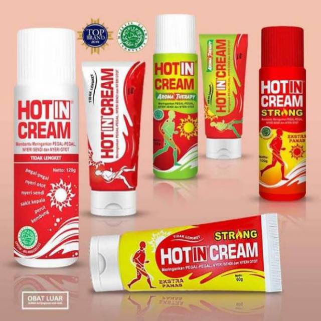 HOT IN CREAM TUBE120/60 gr /HOTIN CREAM /ATASI CAPEK DAN PEGAL
