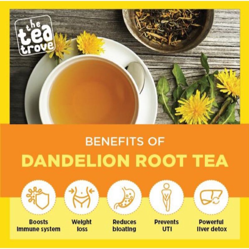 Roasted Dandelion Root Tea : Super Detox Dandelion Root Tea Isi 30 Tea Bag