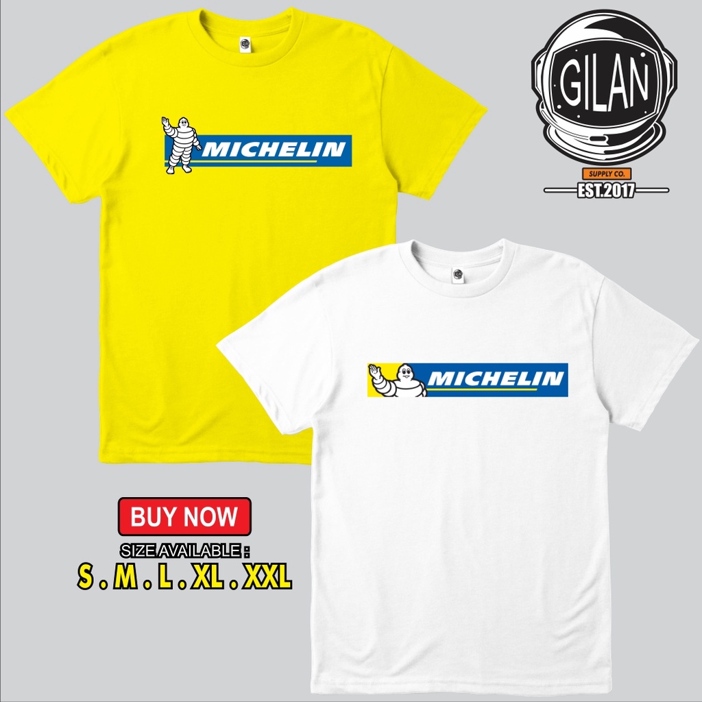 Kaos Baju Michelin Tyre Logo Ban Mobil Motor Kaos Otomotif -  Cloth