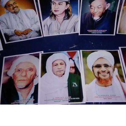 GROSIR  POSTER UKURAN A3+/32x48cm HABAIB HABIB ULAMA LENGKAP