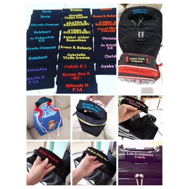 

Label Nama untuk di Tas