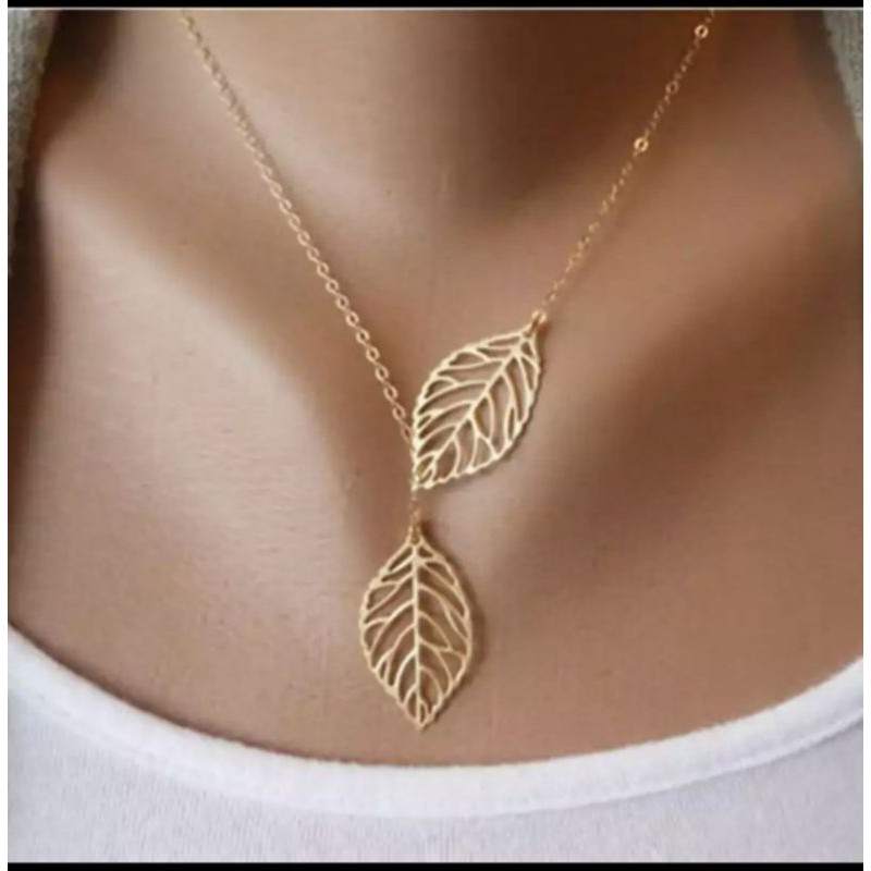 Kalung Import fashion model daun