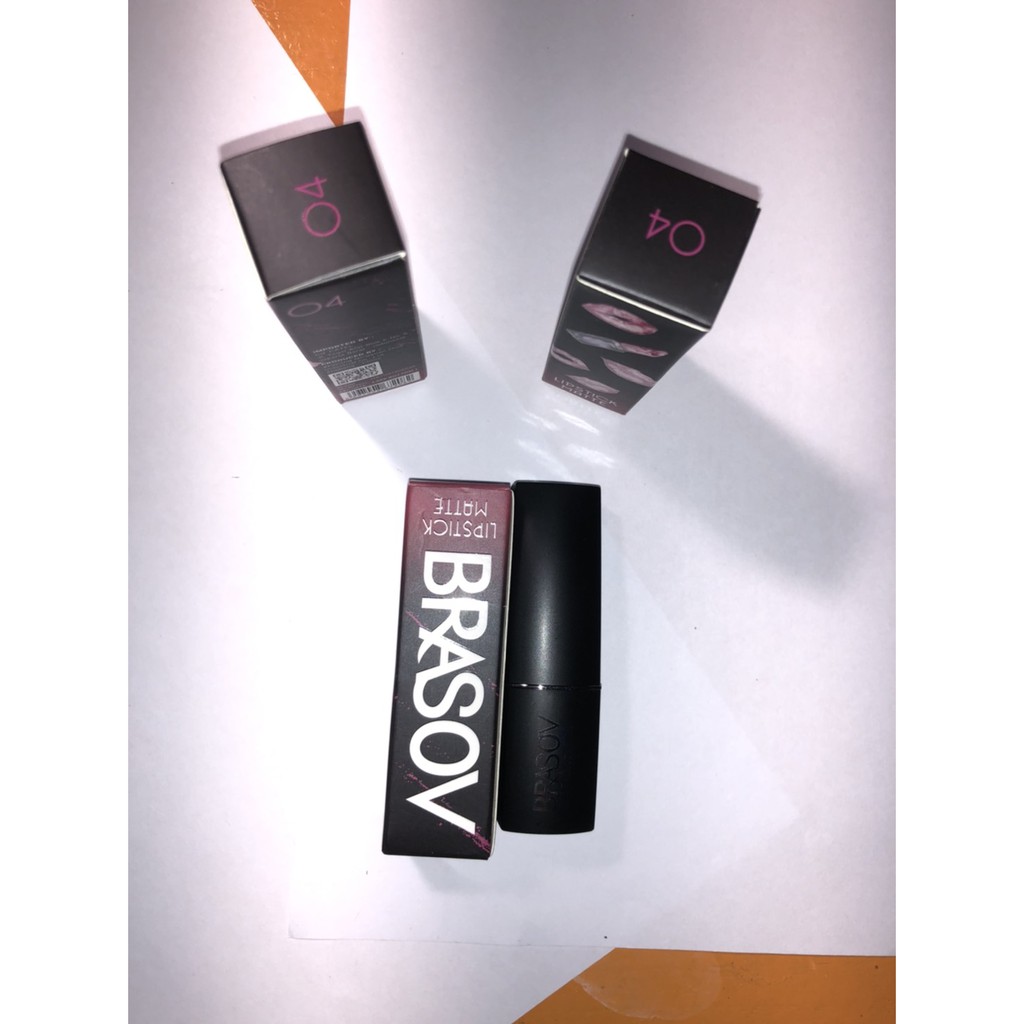 BRASOV Lipstick Matte Lipstik Make Up Wanita Pigmented Pewarna Bibir Kissproof Original BPOM Murah