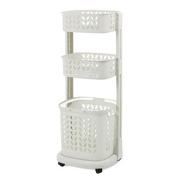 ROVEGA RAK KERANJANG TEMPAT WADAH BAJU CUCIAN LAUNDRY 3 SUSUN