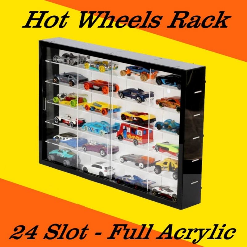 rak Hotwheels acrylic 24 slot 1:64 diecast rak Hotwheels