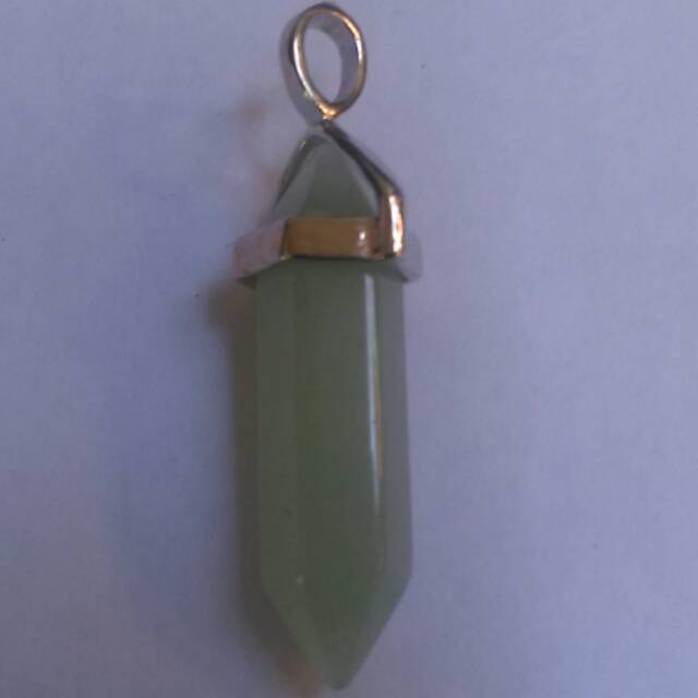 Liontin mini pendulum batu giok aventurine