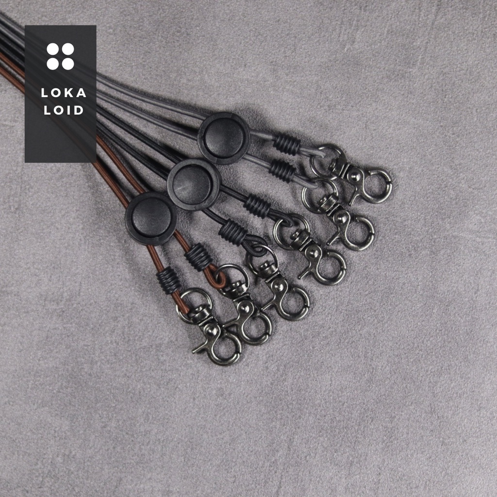 Tali Kalung Strap Konektor Masker Elastis Wanita Pria Premium Hook Alloy Besi Anti karat Strep Maske