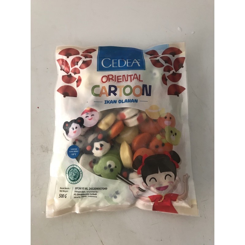 

Oriental Cartoon 500 gram / Ikan Olahan Bentuk kartun / carton CEDEA