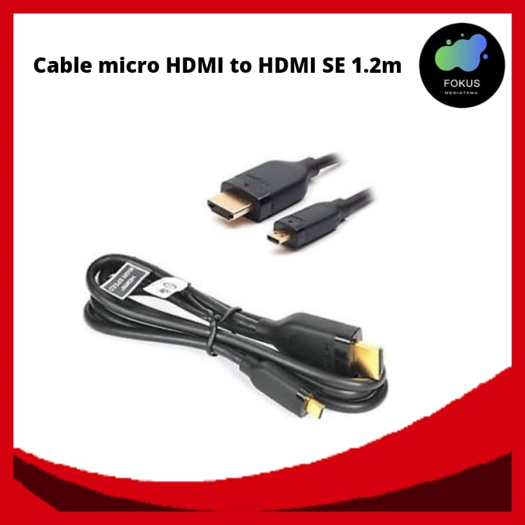 Kabel micro HDMI to HDMI SE 1.2 meter