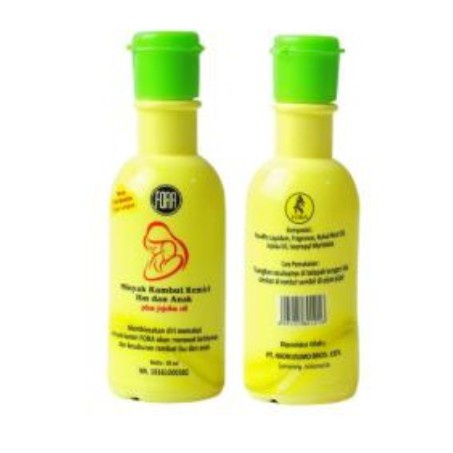 Minyak Kemiri FORA Penyubur Rambut Bayi Anak Minyak Kemiri Murni + Jojoba Oil Penumbuh Rambut dan Alis FORA BPOM 65ml