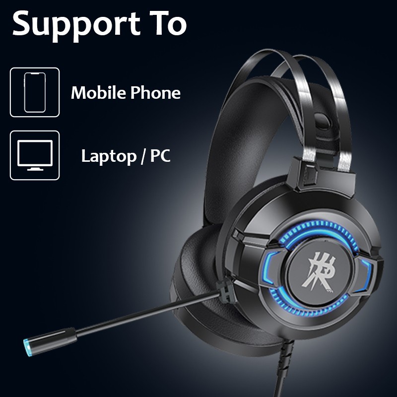 Headset Gaming Mobile RG-H602 RAPTOR Free Splitter Garansi 1 Tahun