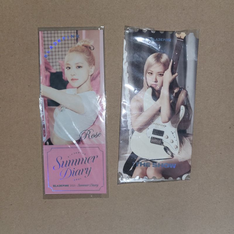 Ticket Rose BLACKPINK The Show DVD dan 2021 Summer Diary POB YG Select Photocard