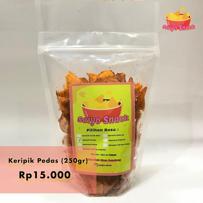 

Keripik Pedas/Jeruk Asin 250gr