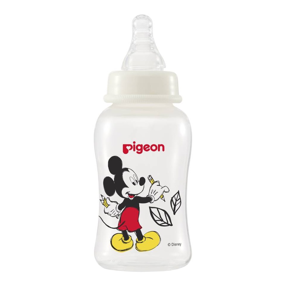 Pigeon Disney Baby Slim Neck 150ml PP Bottle Flexible Botol Susu